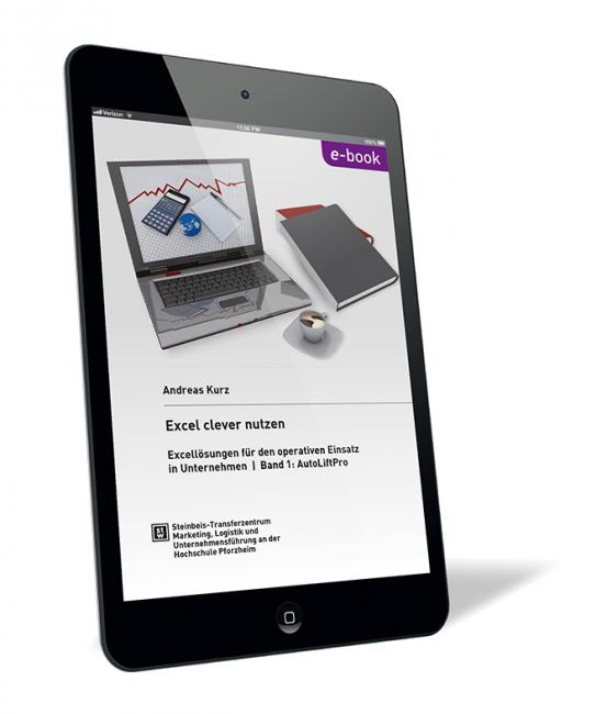 Buchcover von 'Excel clever nutzen (E-Book)' von Andreas Kurz, mit einem Laptop, einem Notizbuch und einer Tasse Kaffee als Hauptmotiv.