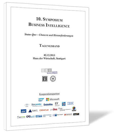 Buchcover von '10. Symposium Business Intelligence' von Andreas Seufert, Peter Lehmann, Klaus Freyburger, Thomas Becker, Wolfgang Martin (Hrsg.), mit weißem Hintergrund und den Kooperationspartnern unten.