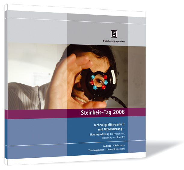 Buchcover von 'Steinbeis-Tag 2006' von Steinbeis-Stiftung (Hrsg.) mit einem Mann, der durch ein Gerät in seiner Hand schaut