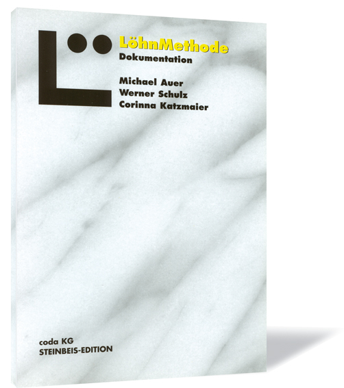 Buchcover von 'Leitfaden Dokumentation' von Johann Löhn und Michael Auer, mit Granit Hintergrund und einem großen schwarzen 'L' mit zwei Punkten nebeneinander.