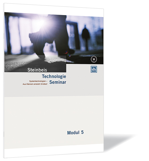 Buchcover von 'Systemtechnologien – Aus Kleinem entsteht Großes!' von der Steinbeis-Stiftung (Hrsg.), mit unscharfer Aufnahme gehender Personen.