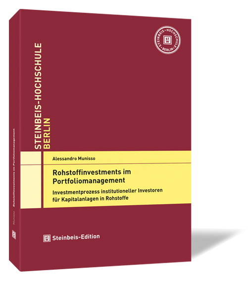 Buchcover von 'Rohstoffinvestments im Portfoliomanagement' von Alessandro Munisso, mit einem Bild des Buchcovers, das eine professionelle und seriöse Gestaltung im Bereich Finanz- und Investitionsmanagement zeigt.