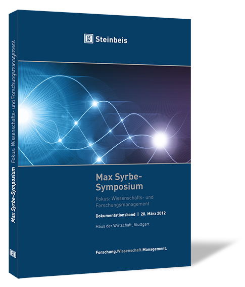 Buchcover von 'Max Syrbe-Symposium 2012' von Steinbeis-Stiftung (Hrsg.), mit einem Bild einer Art Fusion.