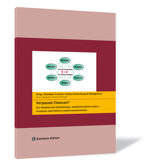 Buchcover von 'Verpasste Chancen?' von Arno Voegele, Georg Villinger, mit sechs Begriffen im Kreis, die miteinander verbunden sind.