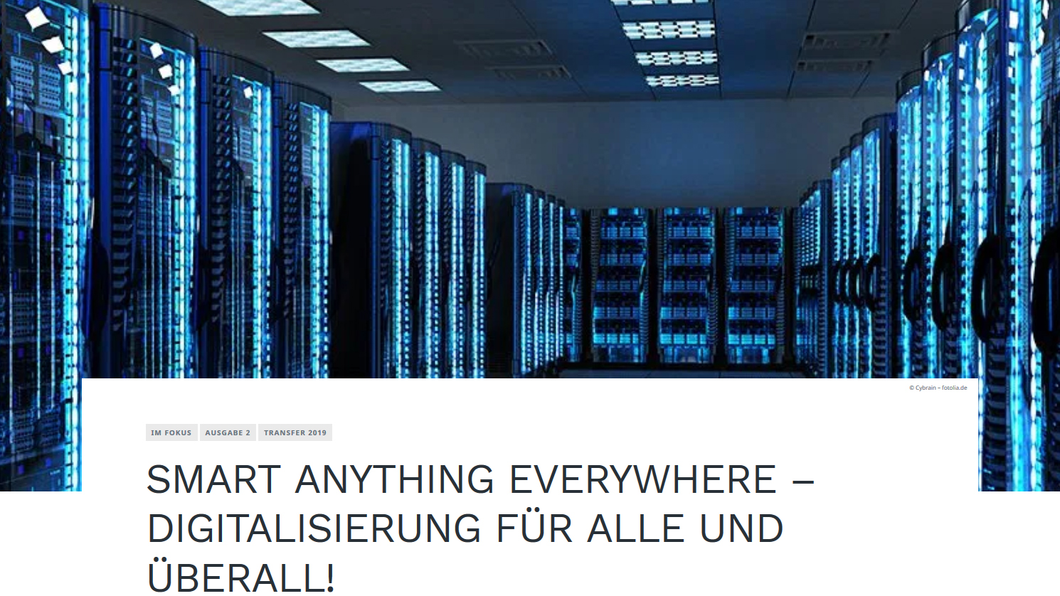 Digitalisierung für alle und überall