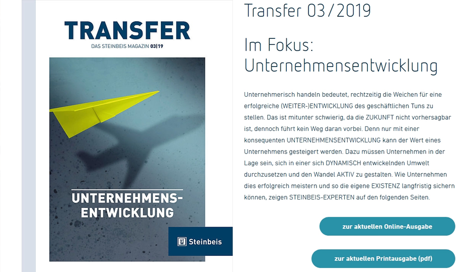 TRANSFER – Unternehmensentwicklung